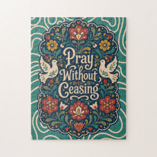 Puzzle Jeu chrétien d'art populaire vintage Cadeau de soi
