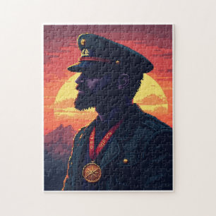 Puzzle Jeu d'activité de mosaïque à image cachée patrioti