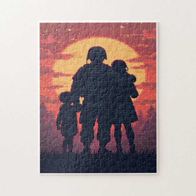 Puzzle Jeu d'activité de mosaïque à image cachée patrioti (Vertical)