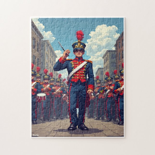 Puzzle Jeu d'activité de mosaïque à image cachée patrioti (Vertical)