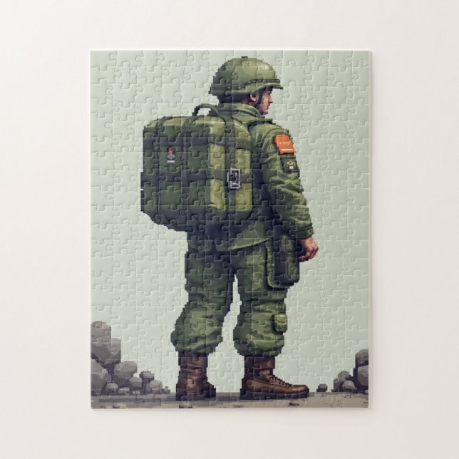 Puzzle Jeu d'activité de mosaïque à image cachée patrioti (Vertical)