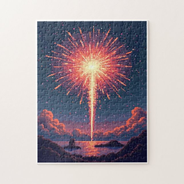 Puzzle Jeu d'activité de mosaïque à image cachée patrioti (Vertical)