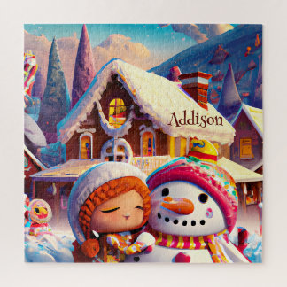 Puzzle Jeu d'argile de Noël Pain d'épices Snowman hiver