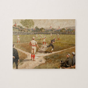Puzzle Jeu de baseball vintage des années 1800
