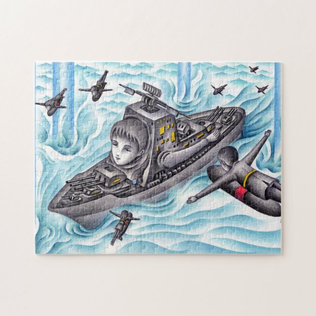Puzzle Jeu de bataille navale. (Horizontal)