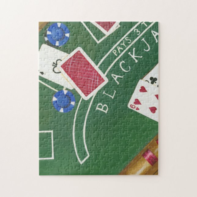 Puzzle Jeu de Blackjack avec chips par Chariklia Zarris (Vertical)