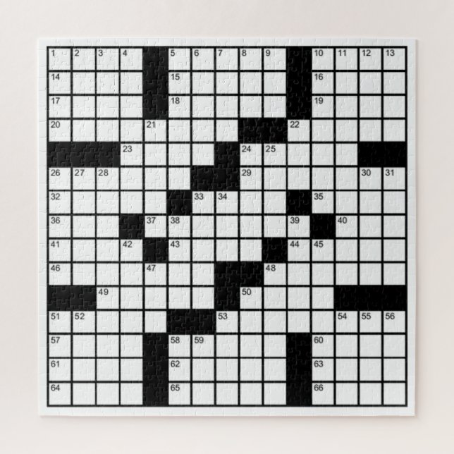 Puzzle Jeu de mots croisés noir et blanc amusant (Vertical)