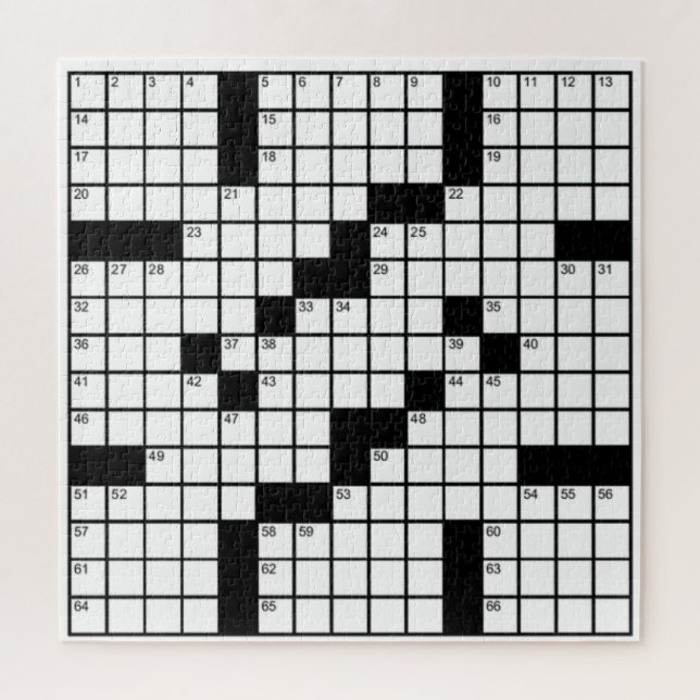 Puzzle Jeu de mots croisés noir et blanc drôle (Vertical)