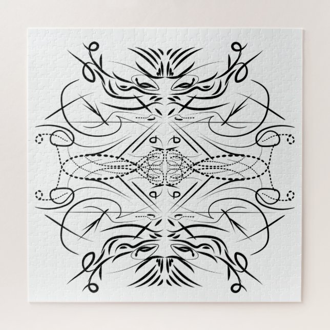 Puzzle Jeu Motif d'art créatif tribal (Horizontal)