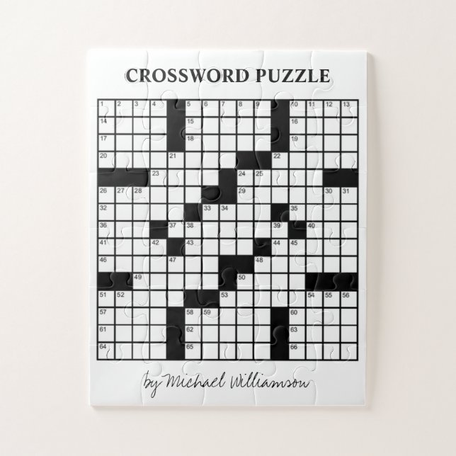 Puzzle Jeu personnalisé amusant Mot de passe noir et blan (Vertical)