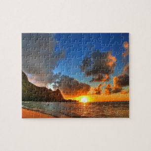 Puzzle Jeu Puzzle-Océan coucher de soleil
