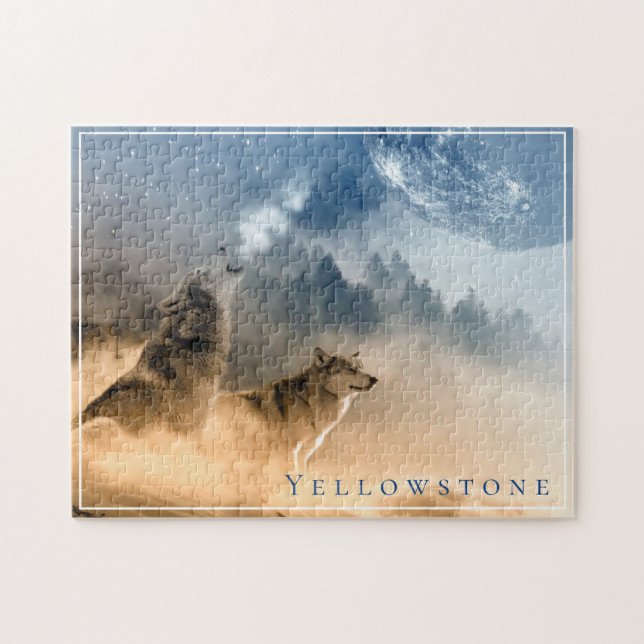 Puzzle Jeu Puzzle-Yellowstone de loup (Horizontal)