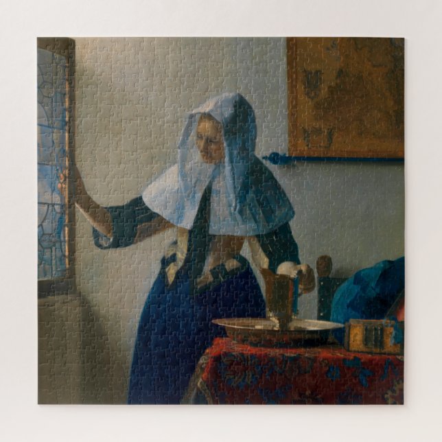Puzzle Jeune femme de Johannes Vermeer (Vertical)