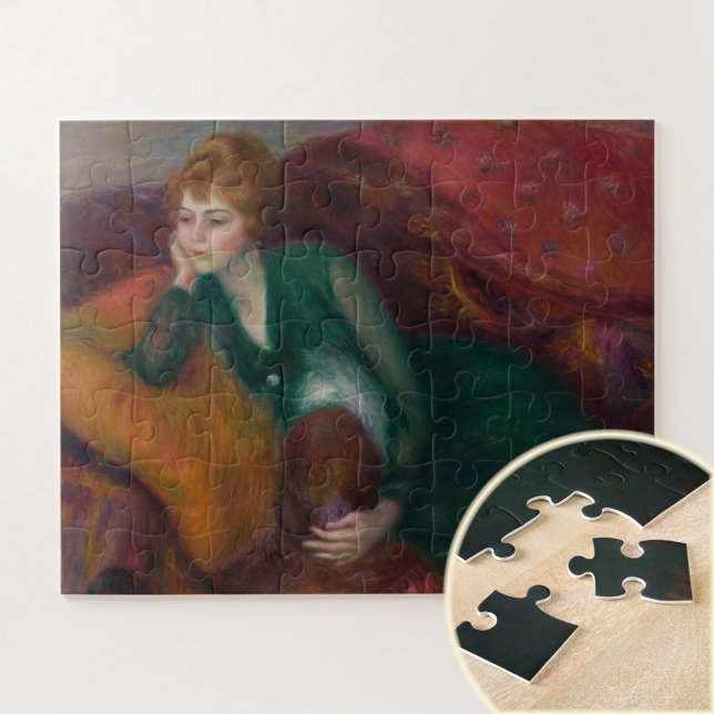 Puzzle Jeune femme en vert, William James Glackens (Créateur téléchargé)