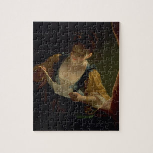 Puzzle Jeune femme lisant une lettre (huile sur la toile)