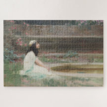 Jeune Fille au bord d'un bassin (par Herbert Drape