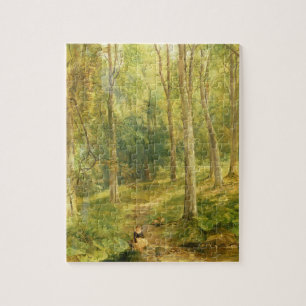 Puzzle Jeune fille baignant ses pieds