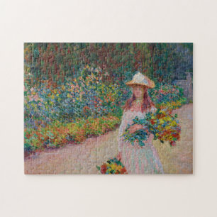 Puzzle Jeune fille dans le jardin de Giverny, 1888