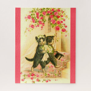Puzzle jeune mariée de kitten