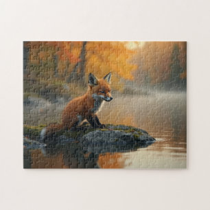 Puzzle Jeune renard en automne