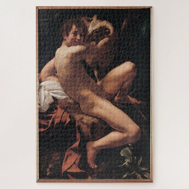 Puzzle Jeune Saint Jean Baptiste avec bélier - Caravaggio (Vertical)