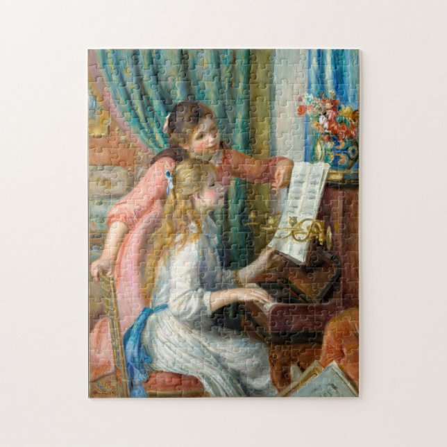 Puzzle Jeunes filles au piano par Pierre-Auguste Renoir (Vertical)