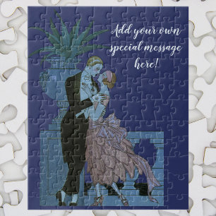 Puzzle Jeunes mariés Art Déco vintage, danse d'amour de m