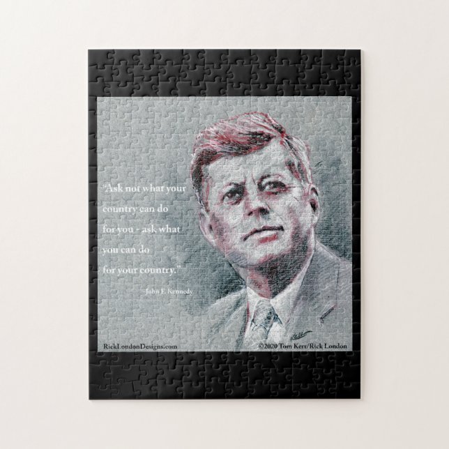 Puzzle JFK et devis (Vertical)