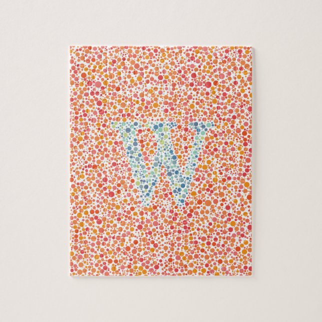Puzzle Jigsaw de test oculaire "W" (Vertical)