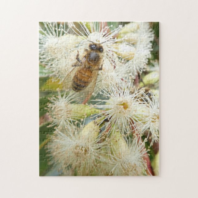 PUZZLE JIGSAW. HONEY BEE & SUGAR GUM FLEURS. DÉCOR (Vertical)