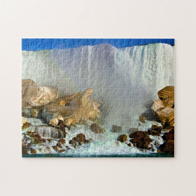 Puzzle Jigsaw Niagara Falls Buffalo New York. (Horizontal)