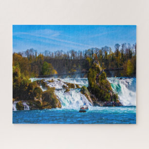 Puzzle Jigsaw of Rhine falls WaterfallS Switzerland.
