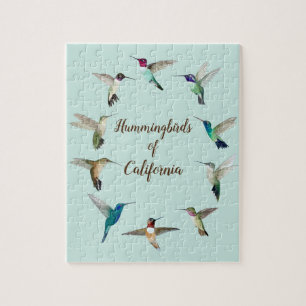 Puzzle Jigsaw Puzzle, Colibris de Californie