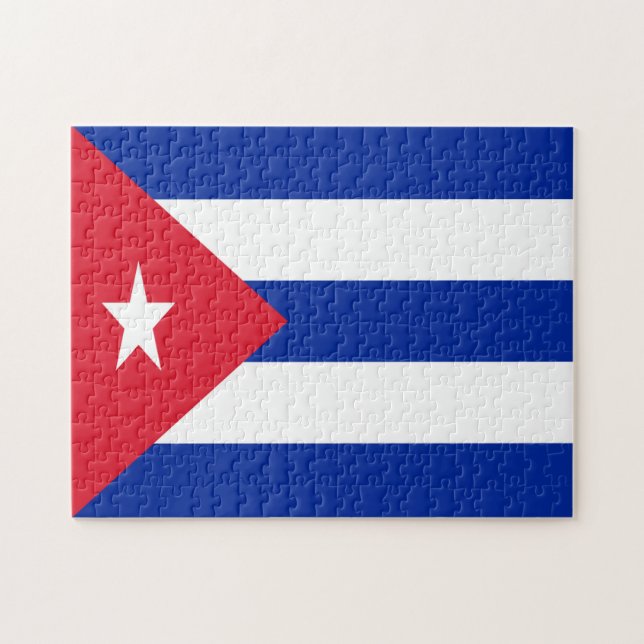 Puzzle Jigsaw Puzzle, Drapeau Cuba (Horizontal)