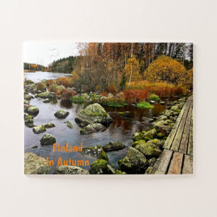 Puzzle Jigsaw Travel, Finlande En Automne, Trailside