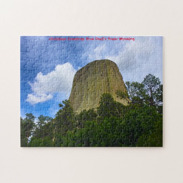 Puzzle Jigsaws Devils Tower Wyoming États-Unis. Jigsaw Pu (Horizontal)