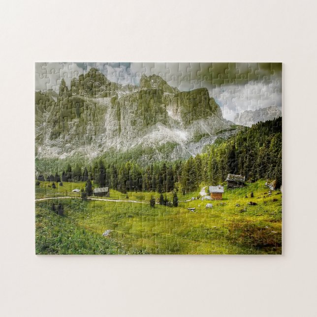 Puzzle Jigsaws Dolomites Tyrol du Sud Alpine. (Horizontal)