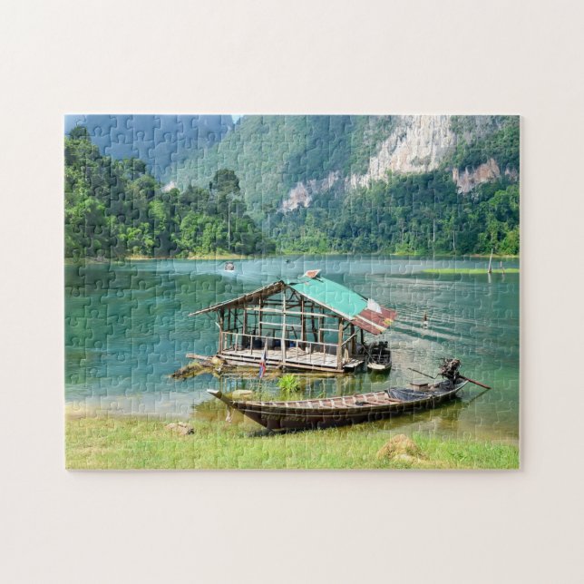 Puzzle Jigsaws parc de Khao Sok en Thaïlande. (Horizontal)