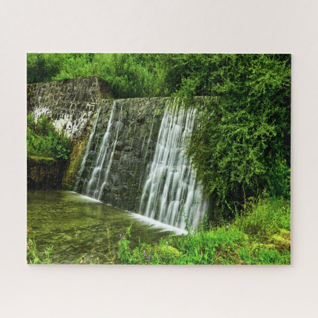 Puzzle Jigsaws Pologne Malopolska Lukowica Cascade. (Horizontal)