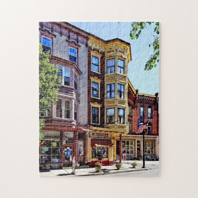 Puzzle Jim Thorpe Pa - Boutiques Le Long De Broadway (Vertical)