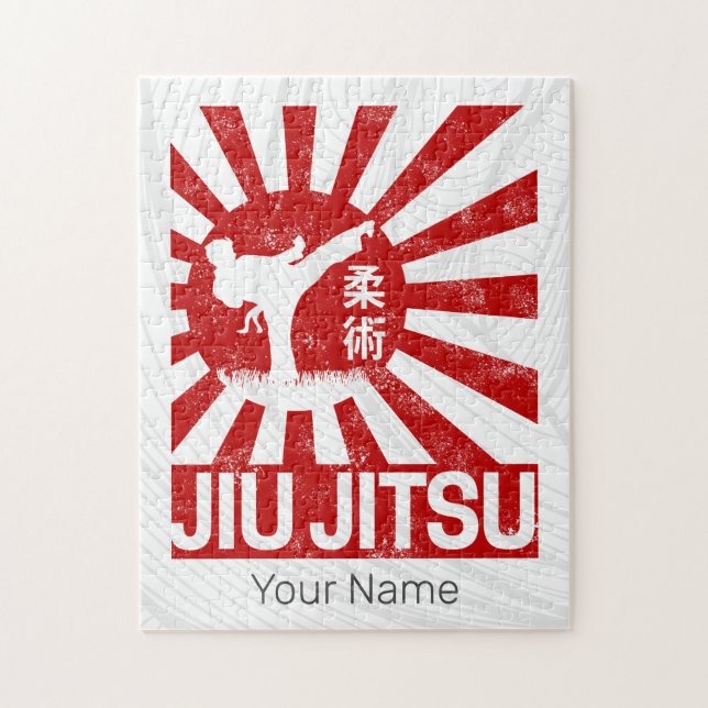 Puzzle Jiu Jitsu Fighter Arts martiaux Vintages japonais (Vertical)