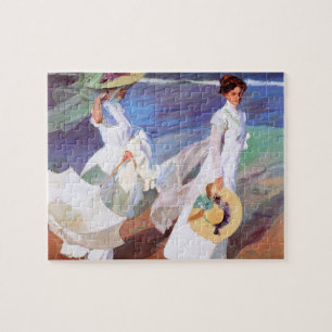 Puzzle Joaquin Sorolla Femmes Promenade Plage