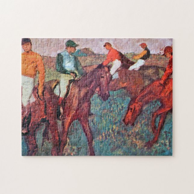 Puzzle Jockey et cheval, Edgar Degas (Horizontal)