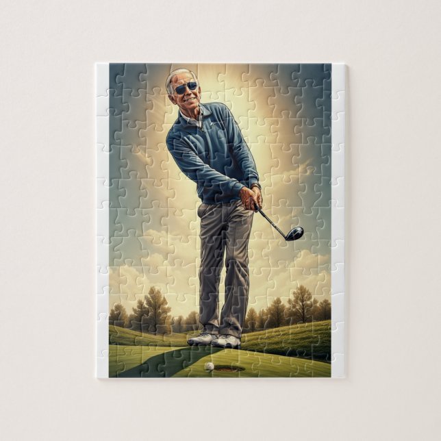 Puzzle Joe Biden heureux  (Vertical)