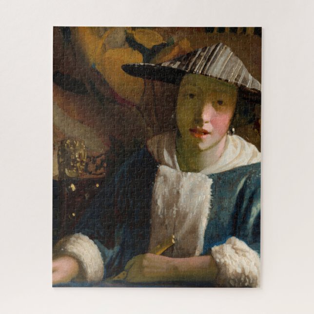 Puzzle Johannes Vermeer - Fille avec une Flûte (Vertical)