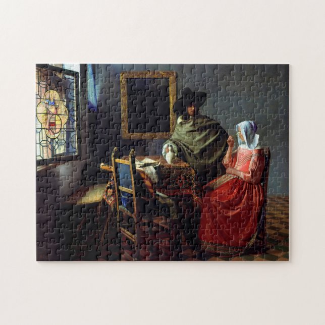 Puzzle Johannes Vermeer - Le verre du vin (Horizontal)