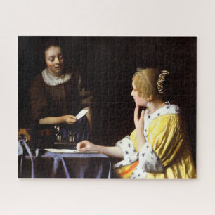 Puzzle Johannes Vermeer - Maîtresse et domestique