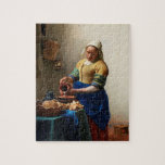 Puzzle Johannes Vermeer. Milkmaid. fine art vintage<br><div class="desc">Johannes Vermeer "La Milkmaid" puzzle.</div>