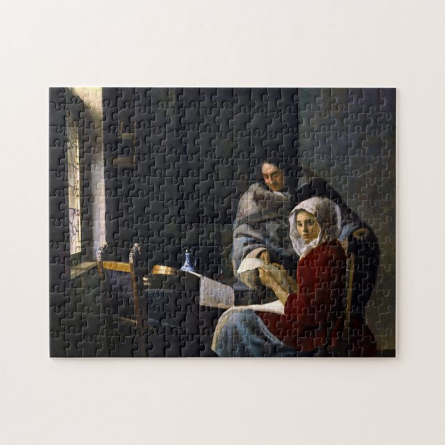 Puzzle Johannes Vermeer - Une fille interrompue à sa musi (Horizontal)