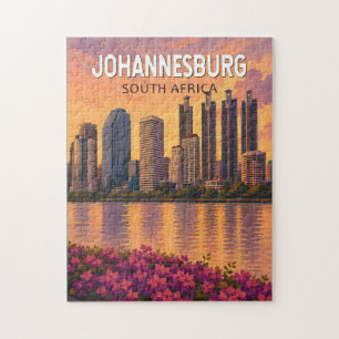 Puzzle Johannesburg Afrique du Sud Illustration Voyage Ar